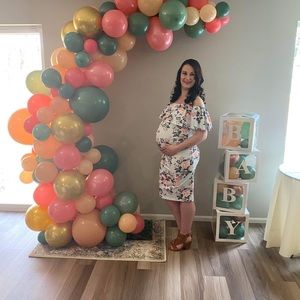 Floral Maternity Dress, Size Small